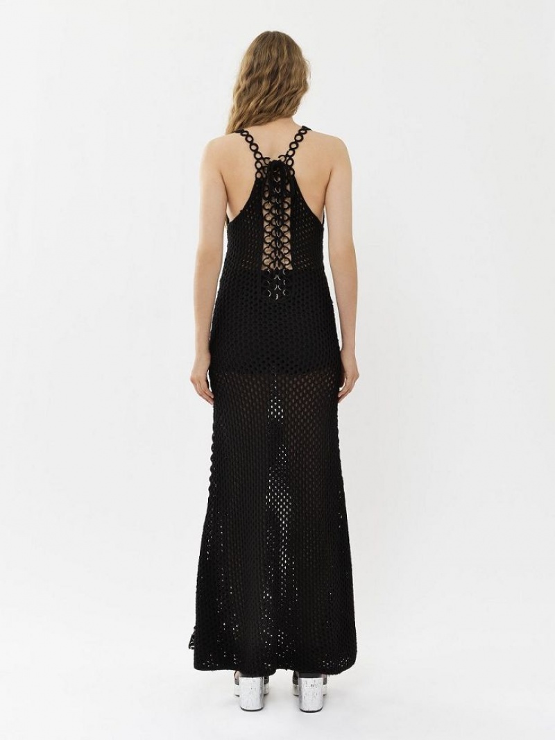 Vestido Chloe Crochet Tank Negras | CHE-SR13830