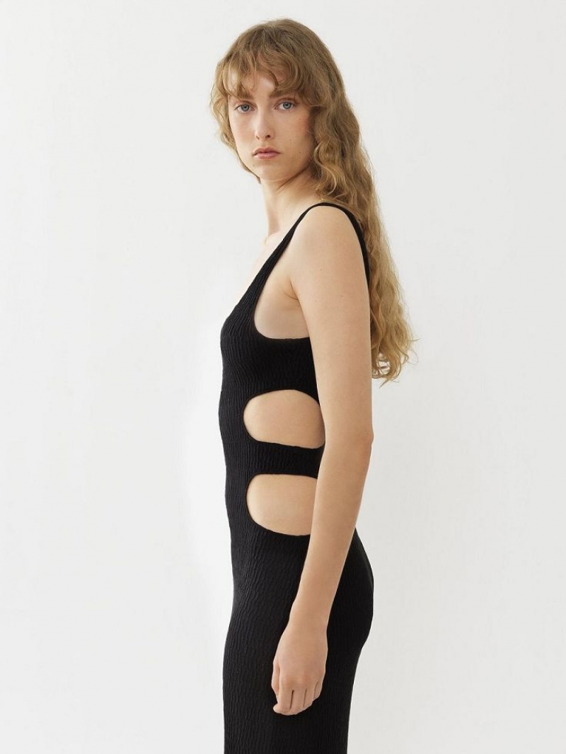 Vestido Chloe Long Tank Negras | CHE-SR13841