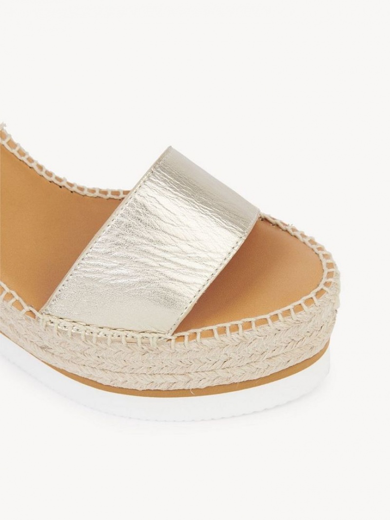 Wedge Chloe Glyn Alpargata Plateadas | CHE-SR14843